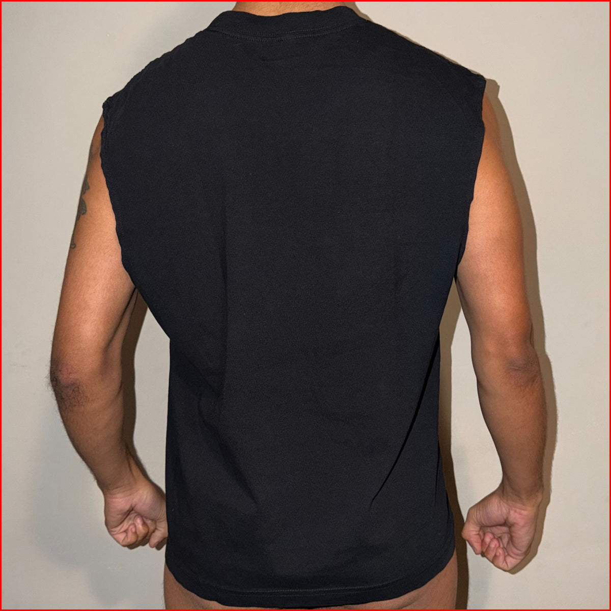 023 Black American Apparel Tank back
