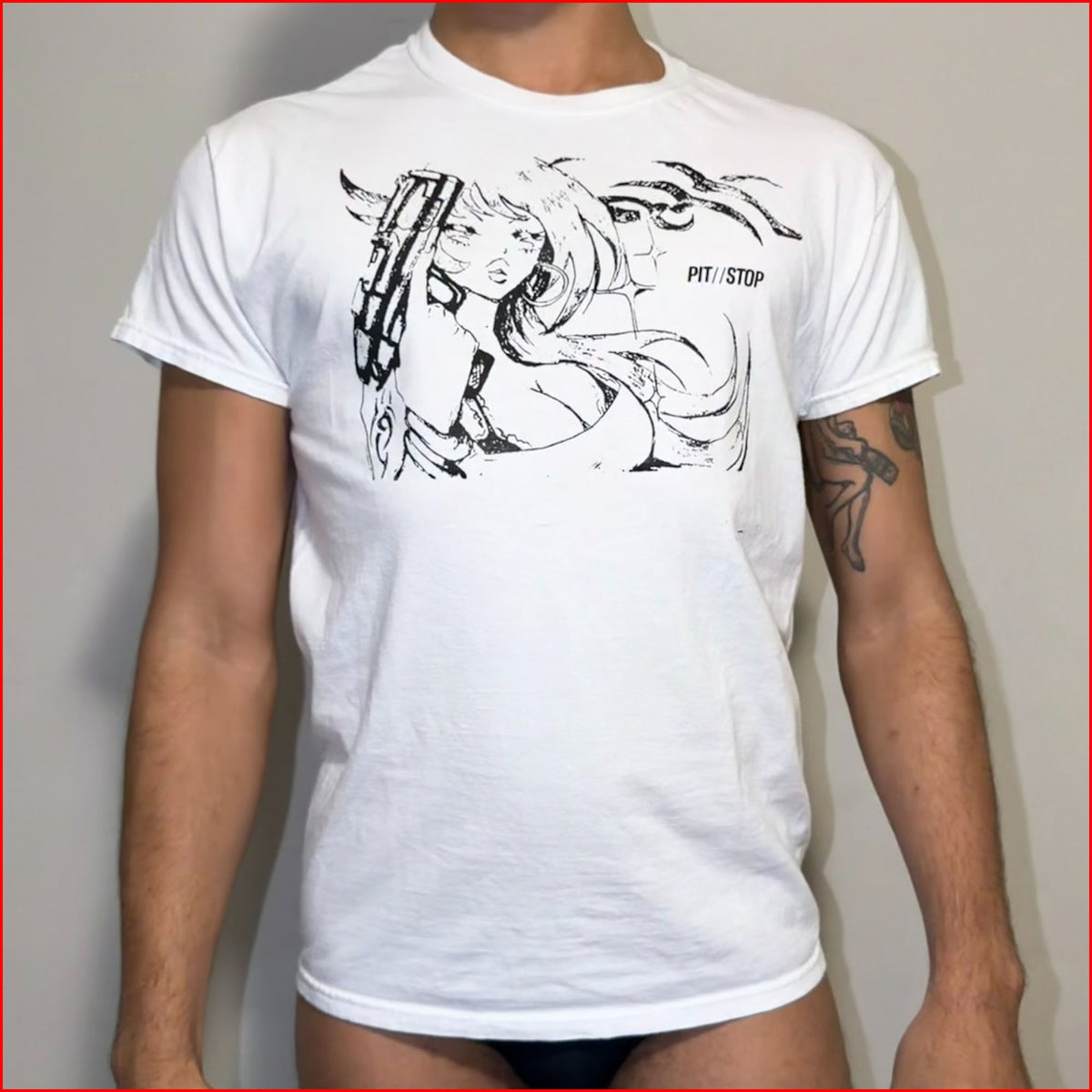 022 - White T-Shirt (M) - Upcycled