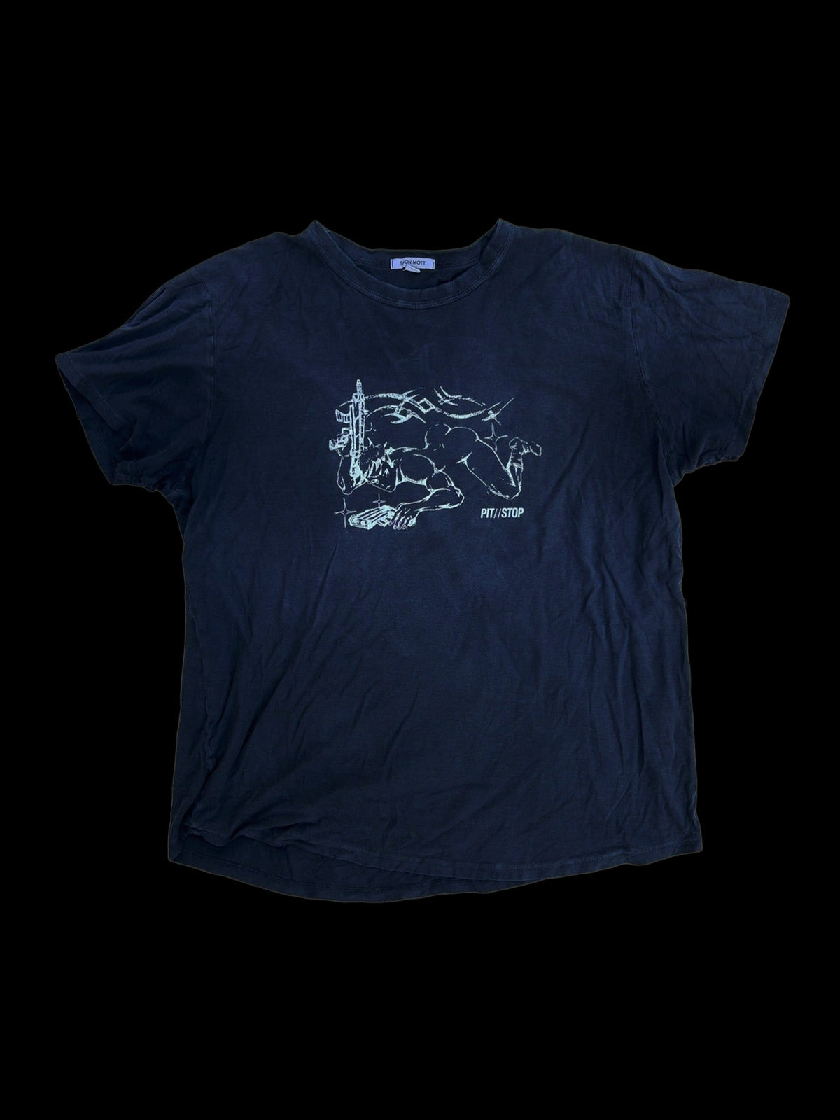 006 - Charcoal Shon Mott T-Shirt (L) - Upcycled