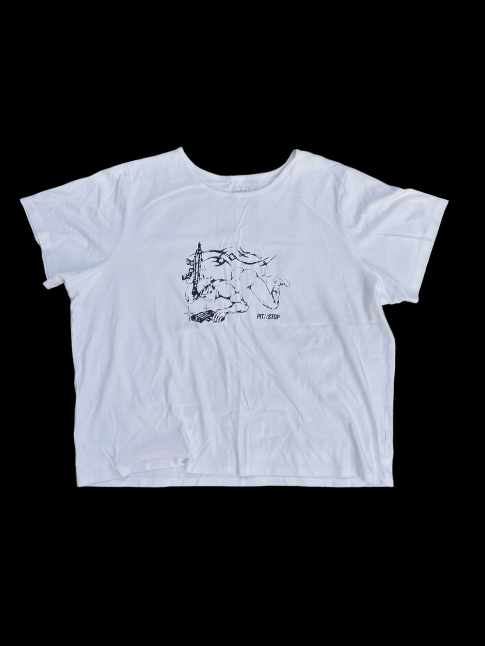 026 - White L.L.Bean T-Shirt (3XL) - Upcycled