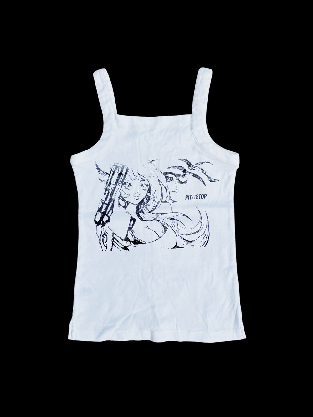 016 - White Loft Tank (XS) - Upcycled